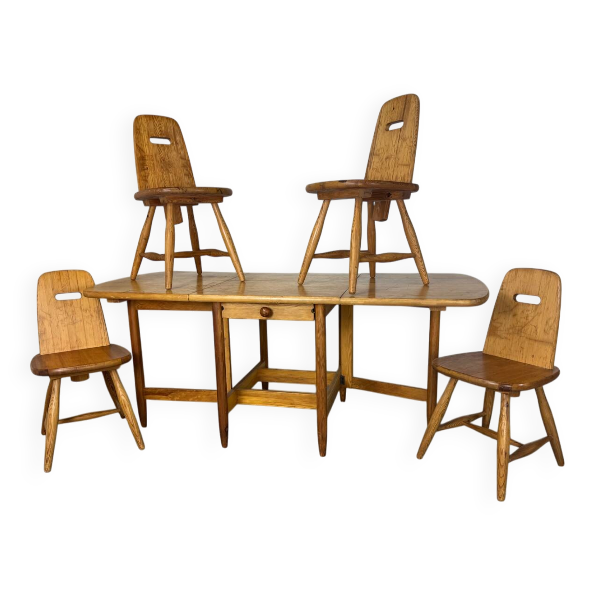 Vintage Scandinavian design dining set by Eero Aarnio for Laukaan.