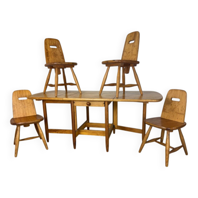 Ensemble de salle à manger design scandinave vintage par Eero Aarnio pour Laukaan