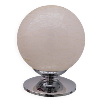Lampe de estiluz en chrome et opaline, 1970