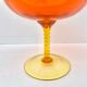 Grande coupe en verre soufflé style murano