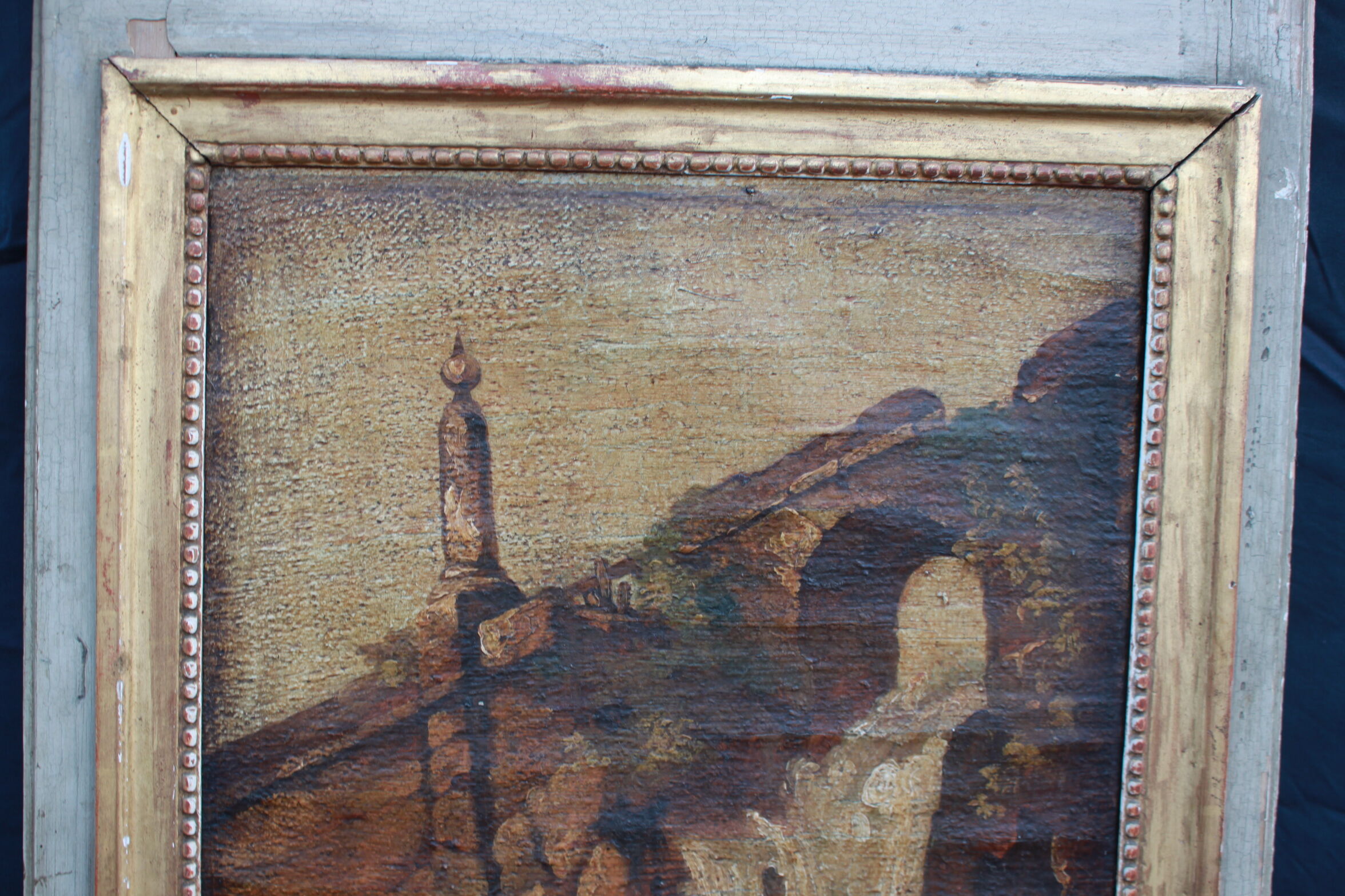 19th century trumeau 65x161cm