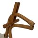 Vintage rattan rocking horse for a 1960s nursery design
