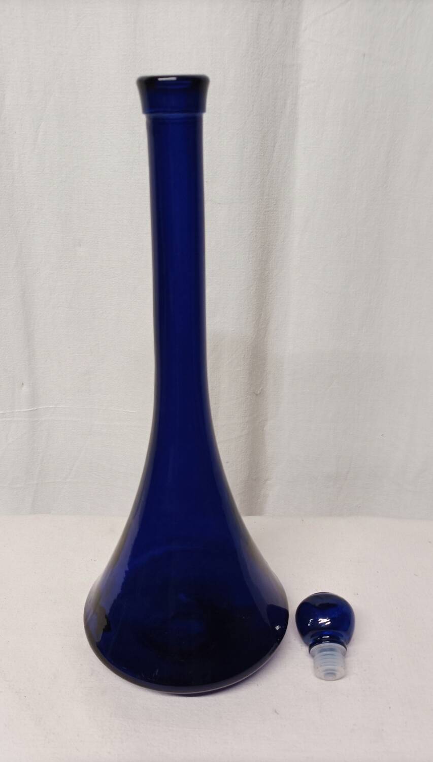 Carafe vintage bleue