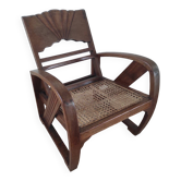 Burmese teak armchair