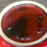 Glazed ceramic vase Vintage W.Germany 70s