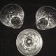lot of 3 glass cup saint louis crystal massenet