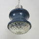 Vintage blue and gray pendant lamp in metal and plastic year 70