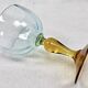 4 old two-tone George Sand wine glasses