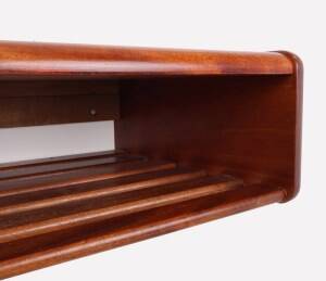 Ensemble de tables de chevet murales en bois vintage