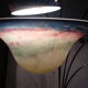 Duo of glass paste wall lamps