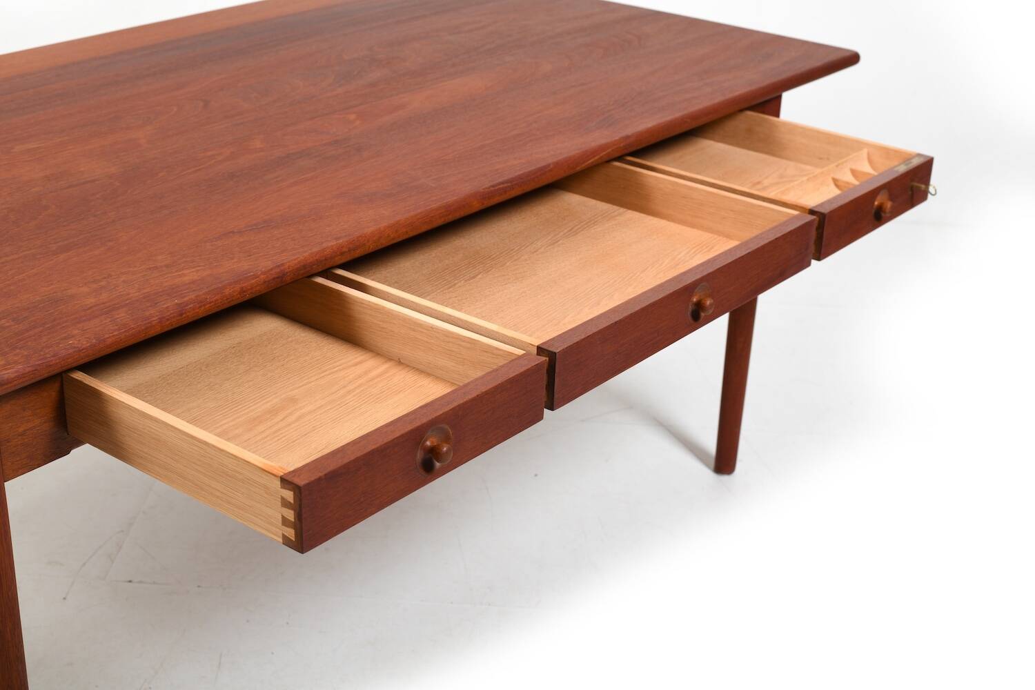 Rare Hans J. Wegner PP-312 Teak Desk 1960s.