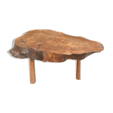 Primitive elm coffee table