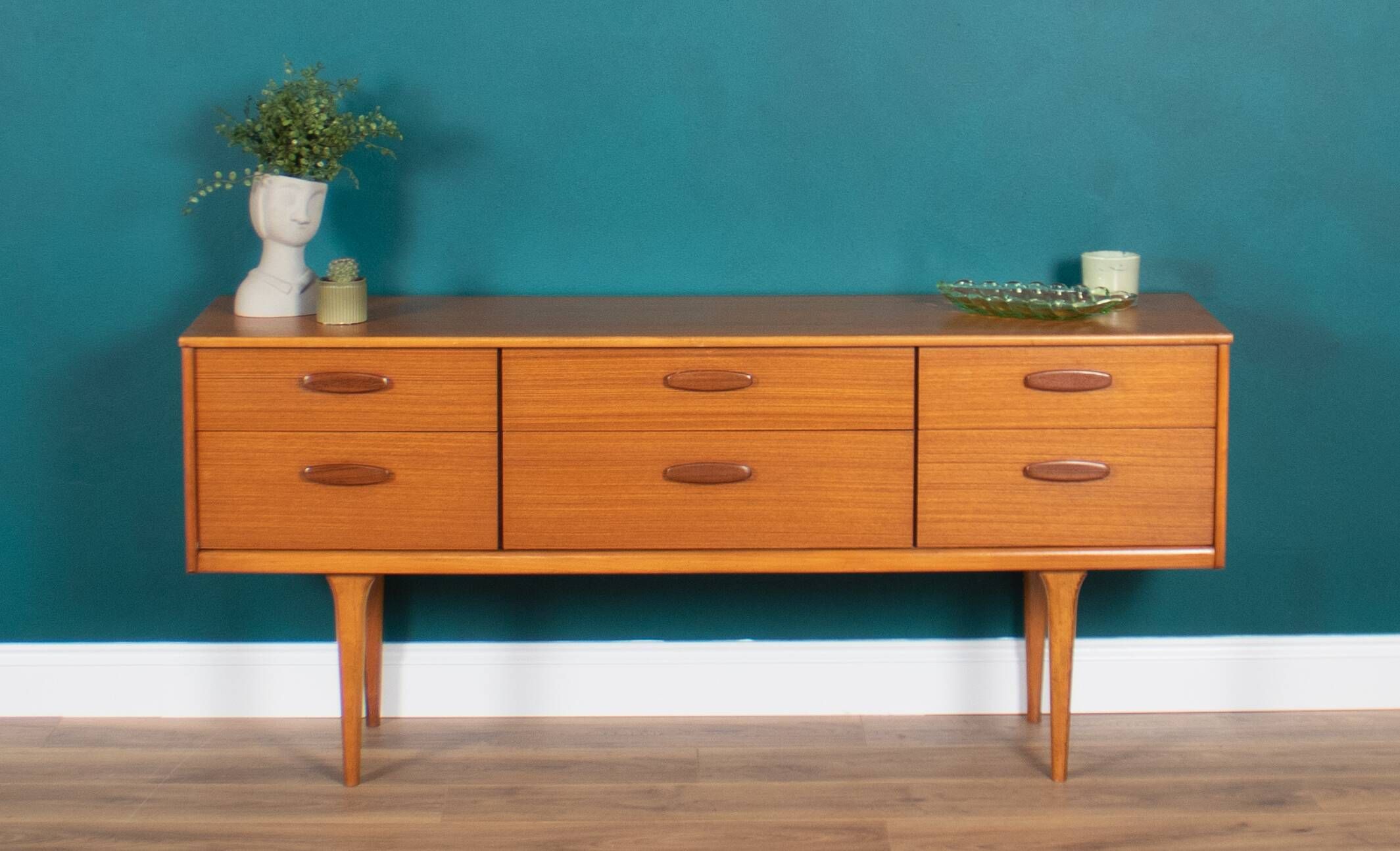 Commode buffet meuble tv rétro teck années 1960 austinsuite