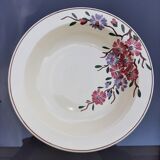Plat creux motif Fleurs vintage