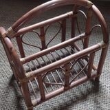 Porte revues en rotin