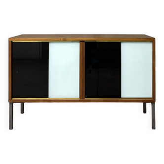 Modernist teak enfilade Louis Paolozzi vintage Monopoly from the 1960s.