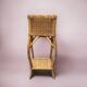 Porte-plantes vintage en osier et bambou