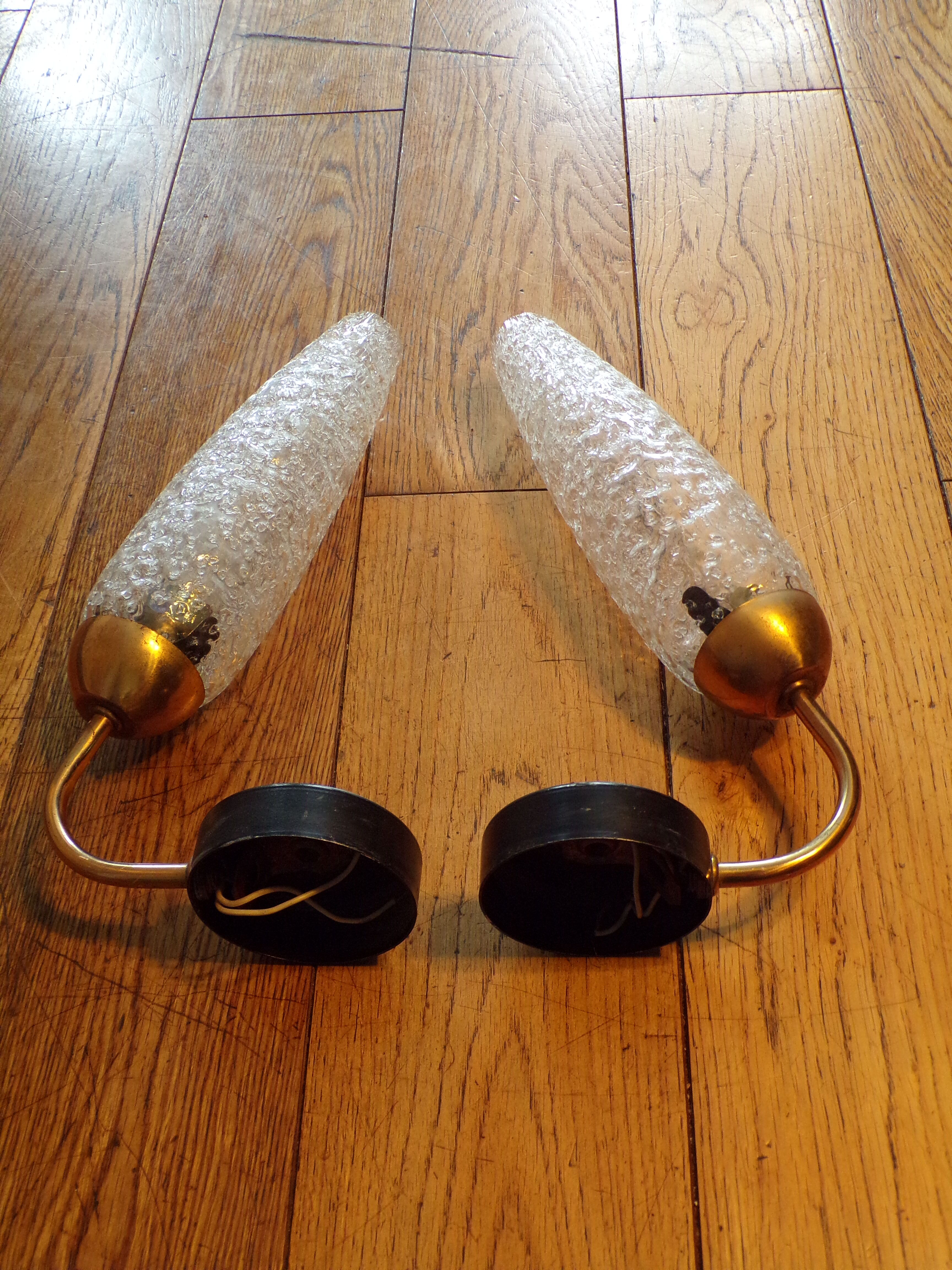 Pair of wall lamps 1950-60