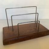 Old mail rack wood metal