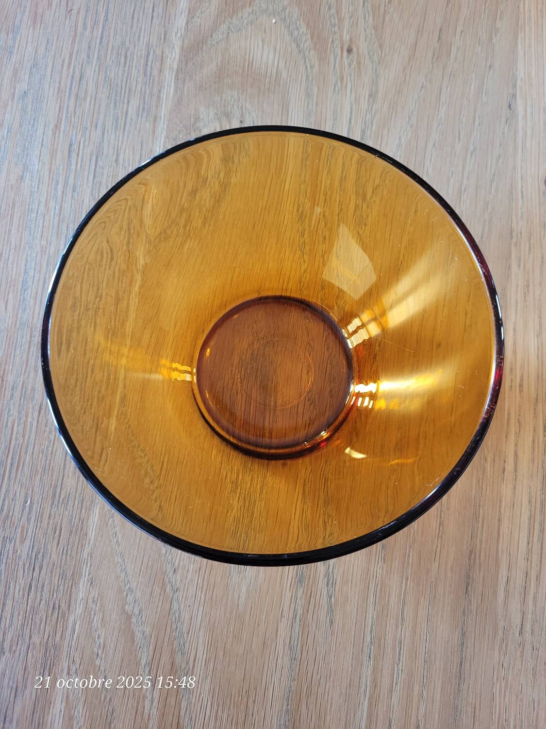 3 bols en verre ambré Duralex
