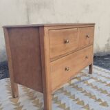 Petite commode anglaise chêne 3 tiroirs