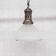 Glass and brass holophane antique pendant light