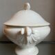 Soupière en Faïence blanche de Lunéville XIXème Siècle