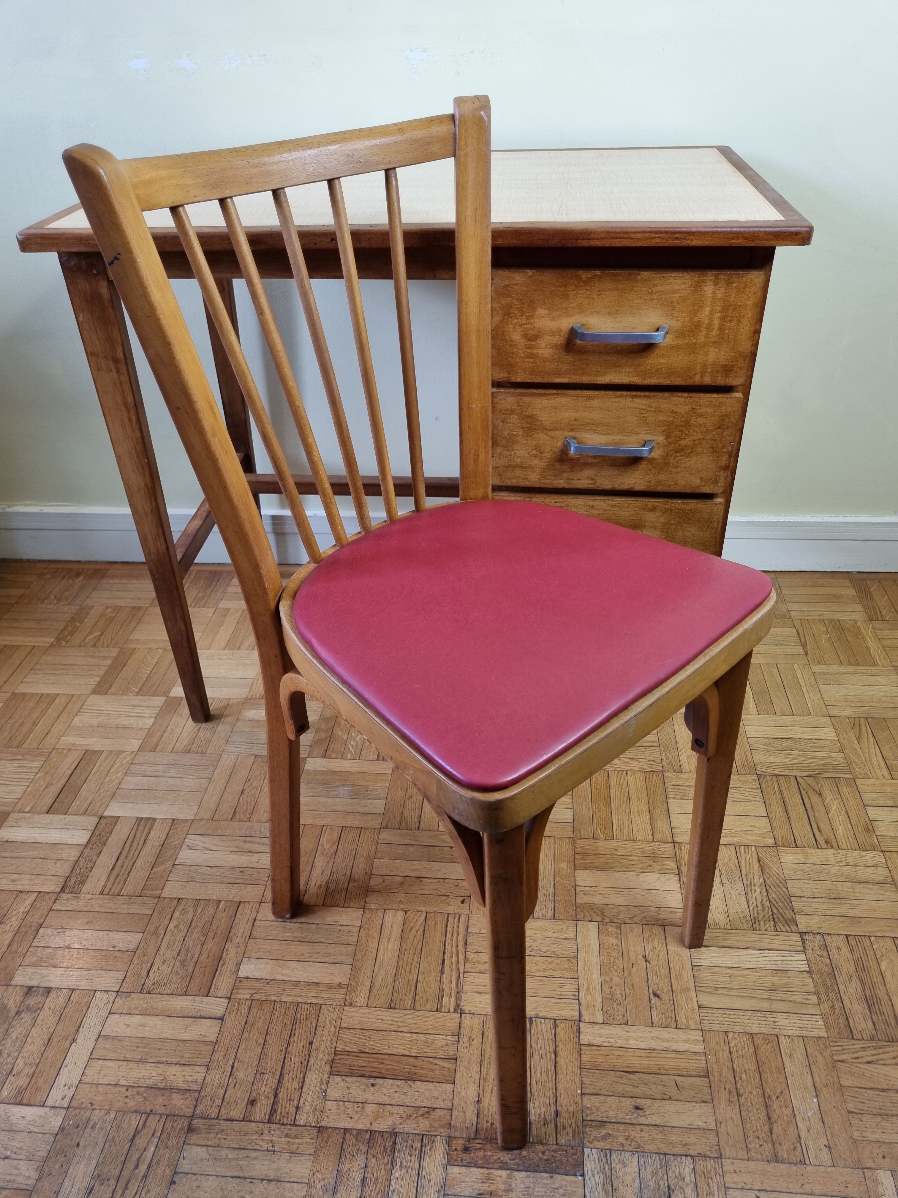 Baumann chair set and desk 50s-60s