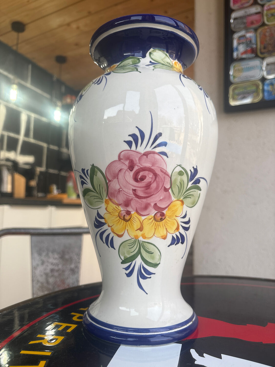 Hand-painted vase