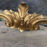 Large golden mirror baroque style 76x60cm