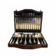 Corona Sheffield Stainless Steel Cutlery Set, 38 Pieces, Cream Bone-Effect
