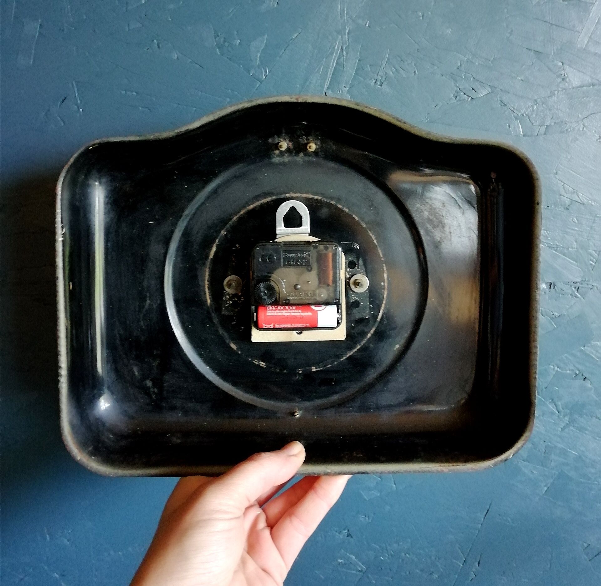 Vintage clock, "15 days" wall clock