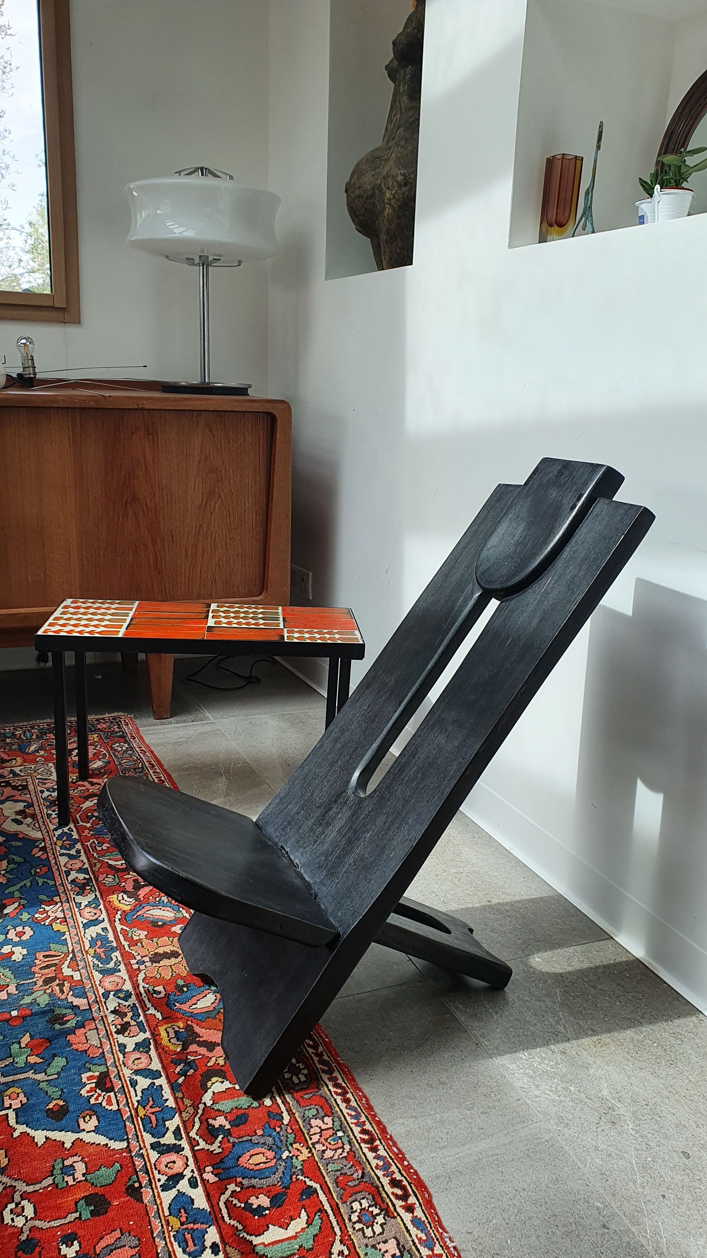 Pair of African palaver chairs