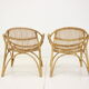 Pair of Alan Fuchs rattan lounge chairs, Czechoslovakia, 1960s