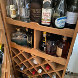 Malle bar cuir et bois