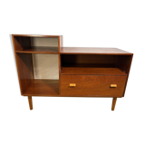 Mid Century Retro Teak Telephone Seat / Media Cabinet (Circa 1960)  A super