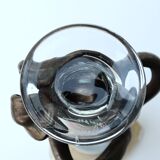 Pair of blown glass vases signed, 90s