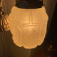 Art Deco frosted glass pendant light