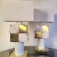 Lampe Italienne marbre et laiton