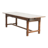 Table à manger en chêne antique du 18ème siècle pour 6 à 8 personnes