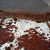 Brutalist bench in solid wood