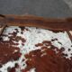 Brutalist bench in solid wood