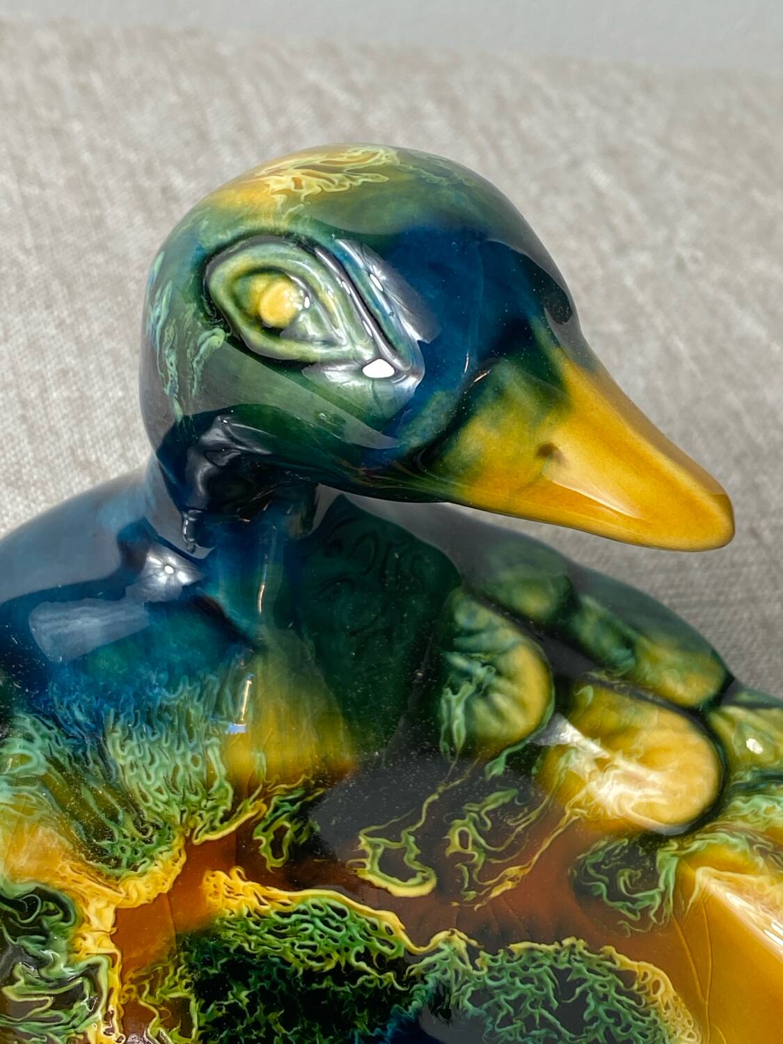 Ravier et couteau en céramique Vallauris