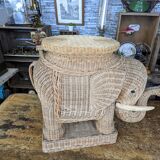 Vintage rattan coffee table