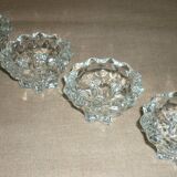 Pair of 2 crystal candlesticks