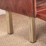 Shelf and bar furniture, Danish, in Rosewood and Brass, Erik Brouer 1960.