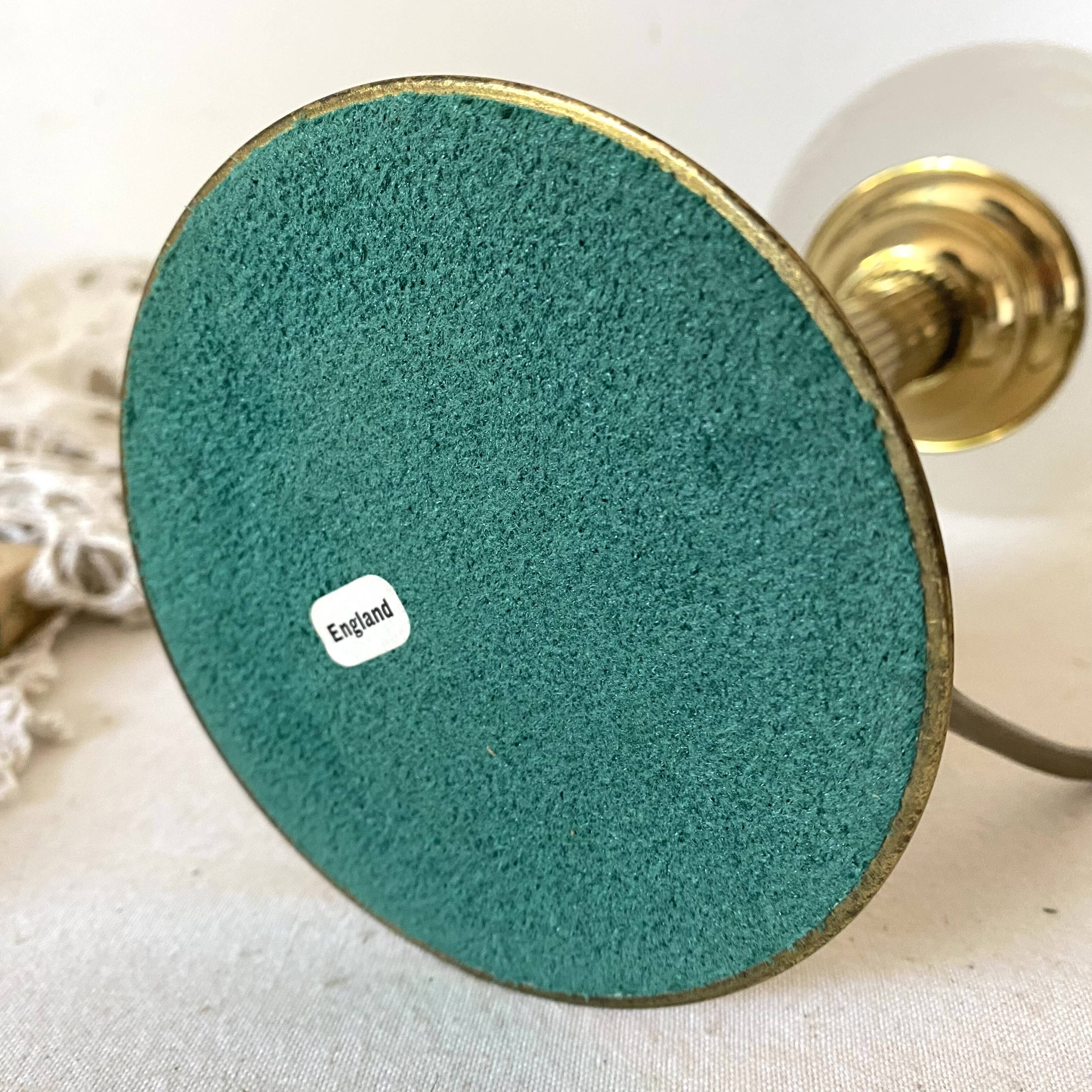 Lampe rétro pied colonne globe en verre