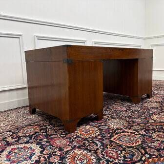 Classic English Eichholtz Campaign Desk