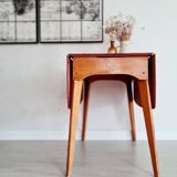 Table with folding compass legs