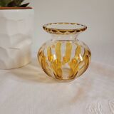 Czechoslovakian crystal glass vase